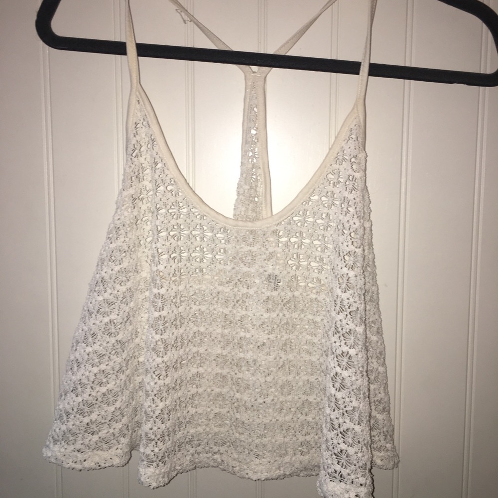 Victoria’s Secret lace cropped tank top